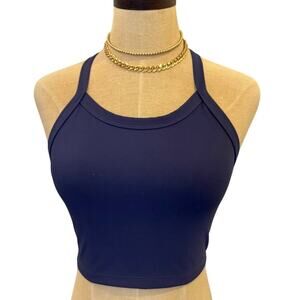 WILO Australia Dusty Blue Sports Bra Tank Top Shirt Women's size S